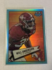 Will Anderson [Aqua] #52BF-3 Football Cards 2022 Bowman Chrome University 1952 Prices