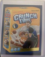 Luka Doncic [Press Proof] Basketball Cards 2020 Donruss Crunch Time Prices