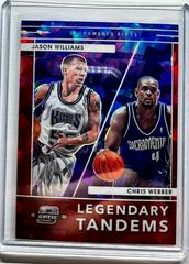 Chris Webber, Jason Williams [Red Ice] #8 Basketball Cards 2021 Panini Contenders Optic Legendary Tandems Prices
