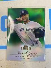 Derek Jeter [Green] Baseball Cards 2012 Topps Tribute Prices