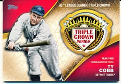 Ty Cobb #CA-TC Baseball Cards 2023 Topps Crowning Achievements Commemorative Patch Prices