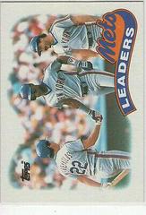 Mets Leaders [Darryl Strawberry] #291 Baseball Cards 1989 Topps Prices