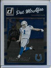 Pat McAfee [Press Proof Silver] #131 Football Cards 2016 Panini Donruss Prices