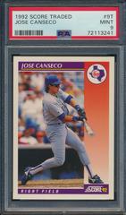 Jose Canseco #9T Baseball Cards 1992 Score Traded Prices