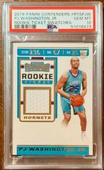 PJ Washington Jr. Basketball Cards 2019 Panini Contenders Rookie Ticket Swatches Prices