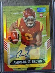 Amon Ra St. Brown [Gold Zone] Football Cards 2021 Panini Score Prices