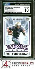 Joe Burrow [Purple] #90 Football Cards 2020 Sage Hit Prices