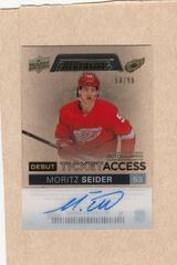 Moritz Seider #DTAA-MS Hockey Cards 2021 Upper Deck Credentials Debut Ticket Access Autographs Prices