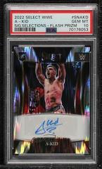 A Kid [Flash Prizm] Wrestling Cards 2022 Panini Select WWE Signature Selections Prices