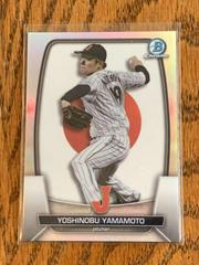 Yoshinobu Yamamoto #WBC-51 Baseball Cards 2023 Bowman Chrome WBC Flag Refractor Prices