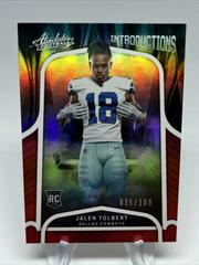 Jalen Tolbert [Spectrum Red] #INT-19 Football Cards 2022 Panini Absolute Introductions Prices