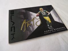 Aaron Rodgers [Gold] #SHI-ARO Football Cards 2022 Panini Black Shadow Ink Autographs Prices