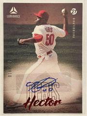 Hector Neris [Red] #LA-HN Baseball Cards 2021 Panini Chronicles Luminance Autographs Prices