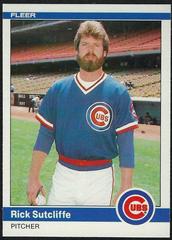 Rick Sutcliffe #U-114 Baseball Cards 1984 Fleer Update Prices