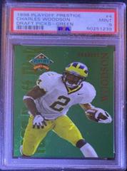 Charles Woodson [Green] Football Cards 1998 Playoff Prestige Draft Picks Prices