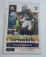 Micah Parsons [Gold] Football Cards 2021 Panini Chronicles Prices
