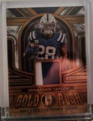 Jonathan Taylor [White Gold] #GR-JT Football Cards 2023 Panini Gold Standard Rush Prices