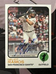 Heliot Ramos #ROA-HR Baseball Cards 2022 Topps Heritage Real One Autographs Prices