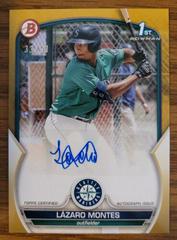 Lazaro Montes [Gold] #PPA-LMS Baseball Cards 2023 Bowman Paper Prospect Autographs Prices