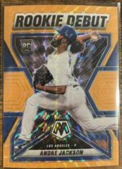 Andre Jackson [Orange Fluorescent] #RD-20 Baseball Cards 2022 Panini Mosaic Rookie Debut Prices