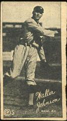 Walter Johnson [Hand Cut] Baseball Cards 1923 W572 Prices