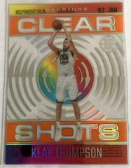 Klay Thompson [Orange] #12 Basketball Cards 2020 Panini Illusions Clear Shots Prices