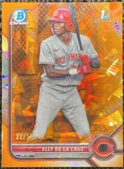 Elly De LA Cruz [Orange Sapphire] #BCP-50 Baseball Cards 2022 Bowman Chrome Prospects Prices