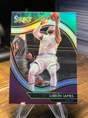 LeBron James [Green White Purple Prizm] Basketball Cards 2021 Panini Select Prices