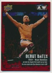 Bryan Danielson [Red] #DD-9 Wrestling Cards 2022 Upper Deck AEW Debut Dates Prices