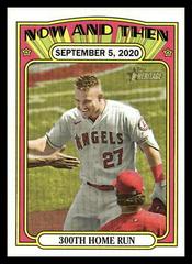 Mike Trout Baseball Cards 2021 Topps Heritage Now And Then Prices
