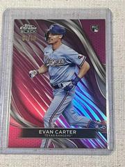 Evan Carter [Magenta Refractor] #83 Baseball Cards 2024 Topps Chrome Black Prices