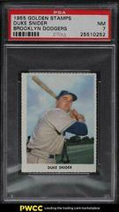 Duke Snider [Brooklyn Dodgers] Baseball Cards 1955 Golden Stamps Prices