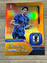 Genki Haraguchi [Orange] Soccer Cards 2022 Panini Prizm World Cup Scorers Club Prices