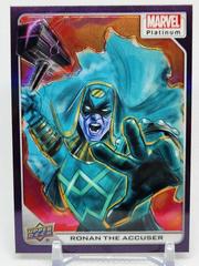 Ronan The Accuser [Purple Rainbow] #27 Marvel 2023 Upper Deck Platinum Prices