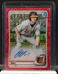 Adam Hall [Red Shimmer] #CPA-AH Baseball Cards 2020 Bowman Chrome Prospect Autographs Prices