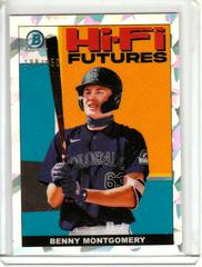 Benny Montgomery [Atomic Refractor] #HIFI-2 Baseball Cards 2022 Bowman Hi Fi Futures Prices