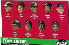 Atlanta Braves [Team Lineup] #185 Baseball Cards 2001 Upper Deck Vintage Prices