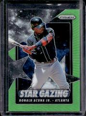 Ronald Acuna Jr. [Lime Green Prizm] Baseball Cards 2020 Panini Prizm Star Gazing Prices
