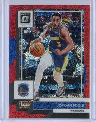 Jordan Poole [Red Sparkle] #100 Basketball Cards 2022 Panini Donruss Optic Prices