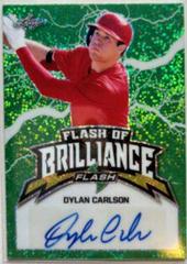 Dylan Carlson [Green] Baseball Cards 2020 Leaf Flash of Brilliance Autographs Prices