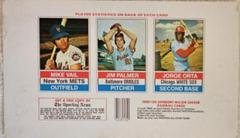 Orta, Palmer, Vail [Hand Cut Panel] Baseball Cards 1976 Hostess Prices