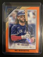 Bo Bichette [Orange] #YSA-BB Baseball Cards 2022 Topps Gallery Young Stars Autographs Prices