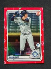 Julio Rodriguez [Red Foil] #BD-188 Baseball Cards 2020 Bowman Draft 1st Edition Prices