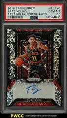 Trae Young Basketball Cards 2018 Panini Prizm Fast Break Rookie Autographs Prices