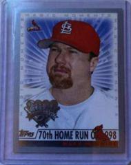 Mark McGwire [Magic Moments 70th Home Run of 1998] Baseball Cards 2000 Topps Prices