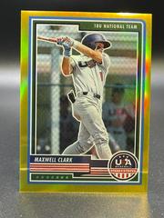 Maxwell Clark [Gold] #42 Baseball Cards 2023 Panini Stars & Stripes USA Prices