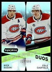 Nick Suzuki, Cole Caufield Hockey Cards 2022 Upper Deck Synergy Synergistic Duos Star Star Prices