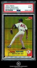 Pedro Martinez [Gold Refractor] #170 Baseball Cards 1999 Finest Prices