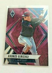 Andres Gimenez [Purple Velocity] #3 Baseball Cards 2021 Panini Chronicles Phoenix Prices