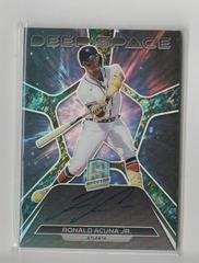 Ronald Acuna Jr. [Neon Marble] #DSS-RA Baseball Cards 2022 Panini Chronicles Deep Space Signatures Prices